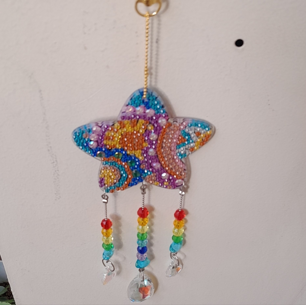 Blingy Multicolored Star Suncatcher